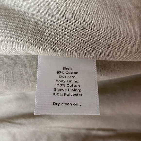 TALBOTS Petites Beige Jacket/Blazer | Size 2P - Picture 9 of 11